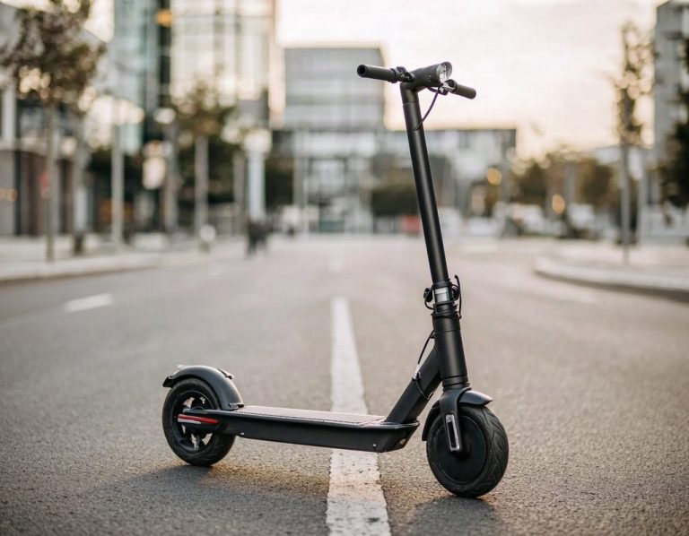 E-Scooter auf einer Straße - E-Scooter Service Mühldorf